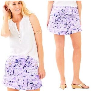 Lilly Pulitzer Madison Skort Rock the Dock Lilac Verbana M